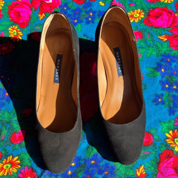 Margaux The Heel - Black Suede - 37 Wide - Picture 2 of 11